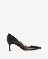 Ann Taylor Eryn Leather Kitten Heels