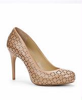 Ann Taylor Corinne Lattice Cutout Leather Heels