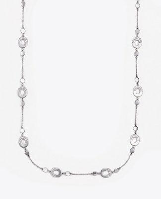 Ann Taylor Two Tone Station Necklace
