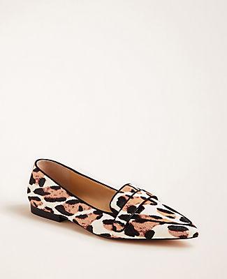 Ann Taylor Luann Haircalf Loafer Flats
