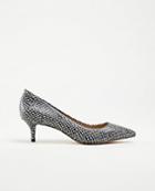 Ann Taylor Reese Snake Print Leather Pumps