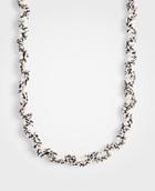 Ann Taylor Pearlized Tweed Station Necklace