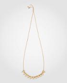 Ann Taylor Crystal Metallic Slider Necklace
