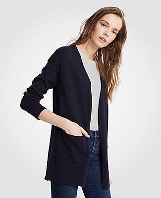 Ann Taylor Pocket Open Cardigan