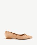 Ann Taylor Wilma Quilted Suede Ballet Flats