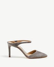 Ann Taylor Jodie Suede Mule Pumps