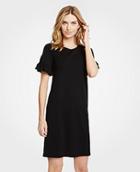 Ann Taylor Ruffle Sleeve Shift Dress