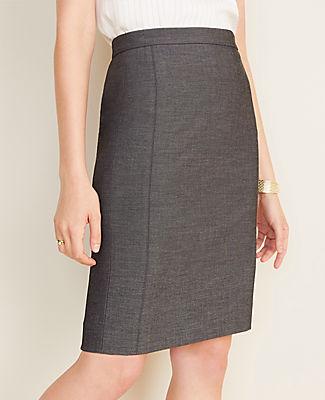 Ann Taylor The Pencil Skirt In Grey Bi-stretch