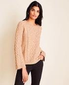 Ann Taylor Mixed Stitch Cable Sweater