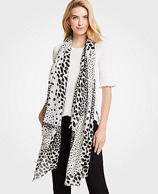 Ann Taylor Spotted Scarf
