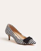 Ann Taylor Reese Houndstooth Bow Pumps