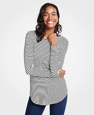 Ann Taylor Stripe Tunic Tee