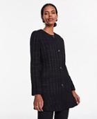 Ann Taylor Tweed Long Peplum Jacket