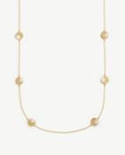 Ann Taylor Mother Of Pearl Flower Station Necklace