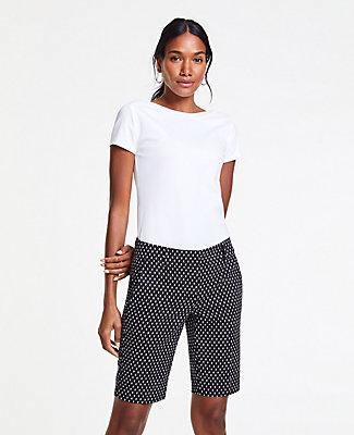 Ann Taylor The Boardwalk Short In Ikat Dot