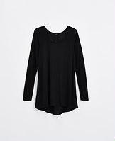 Ann Taylor Back Pleat Mixed Media Top