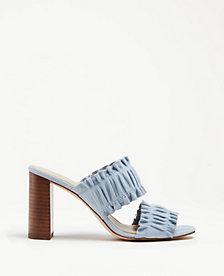 Ann Taylor Hartley Suede Heeled Sandals