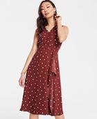Ann Taylor Polka Dot Wrap Dress
