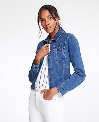 Ann Taylor Performance Stretch Denim Jacket