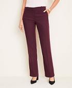 Ann Taylor The Straight Pant In Twill Flannel