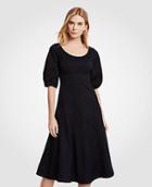 Ann Taylor Poplin Corset Flare Dress