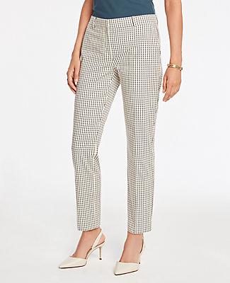 Ann Taylor The Ankle Pant In Mini Windowpane - Curvy Fit