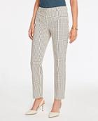 Ann Taylor The Ankle Pant In Mini Windowpane - Curvy Fit