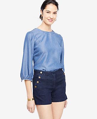 Ann Taylor Denim Sailor Shorts