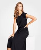 Ann Taylor Cap Sleeve Knit Midi Dress