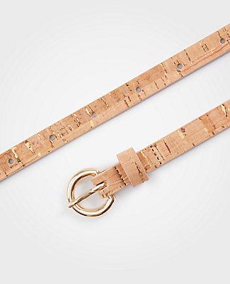 Ann Taylor Skinny Cork Belt