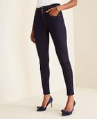 Ann Taylor High Rise Performance Stretch Skinny Jeans In Classic Rinse Wash