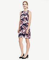 Ann Taylor Fanned Floral Shift Dress