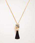 Ann Taylor Leopard Pendant Necklace