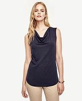 Ann Taylor Sleeveless Cowl Neck Top