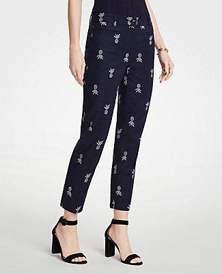 Ann Taylor The Crop Pant In Pineapple