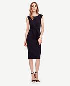 Ann Taylor Tie Front Sheath Dress