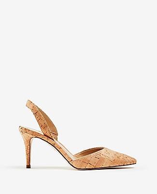 Ann Taylor Kerry Cork Slingback Pumps