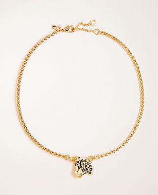 Ann Taylor Leopard Necklace
