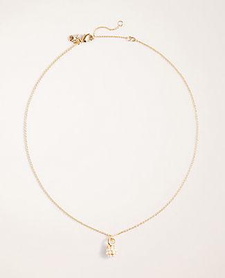 Ann Taylor Pearlized Fireball Delicate Necklace