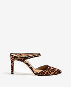 Ann Taylor Jodie Cheetah Print Hair Calf Mule Pumps