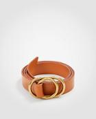 Ann Taylor Double Ring Leather Belt
