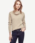 Ann Taylor Aran Cowlneck Sweater