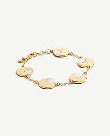 Ann Taylor Mother Of Pearl Flower Bracelet