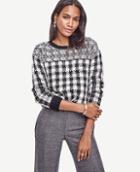 Ann Taylor Buffalo Check Pullover