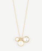 Ann Taylor Pearlized Crystal Charm Pendant
