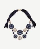 Ann Taylor Jeweled Ribbon Necklace