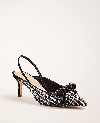 Ann Taylor Temperance Bow Slingback Pumps