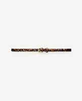 Ann Taylor Spotted Patent Leather Skinny Belt