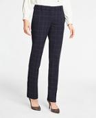 Ann Taylor The Straight Pant In Windowpane - Curvy Fit