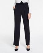 Ann Taylor Belted Straight Leg Pants